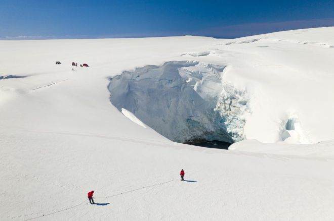 Ледяной щит на вулкане в Исландии «просел» на 17 м, возможно извержение