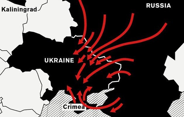 В планах Кремля атаковать Украину по четырем фронтам - The Washington Post