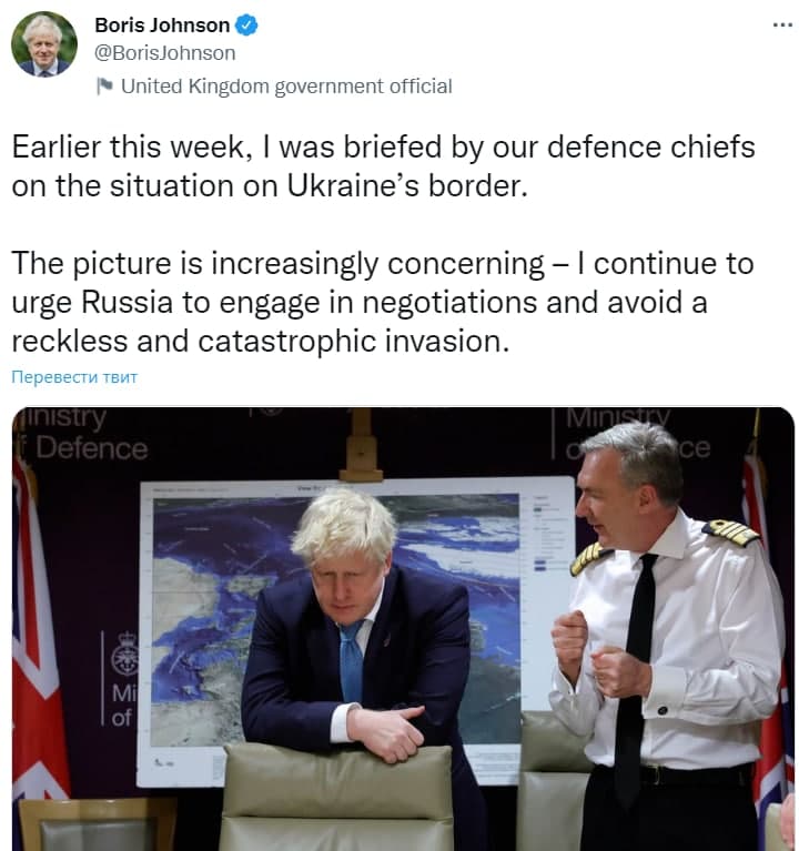 "Становится тревожнее": Джонсон помрачнел после доклада военных по Украине