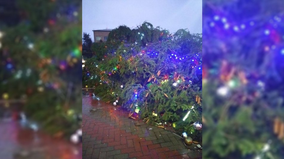 Погодный "апокалипсис" в Украине: десятки городов без света, падают новогодние елки и рекламные щиты