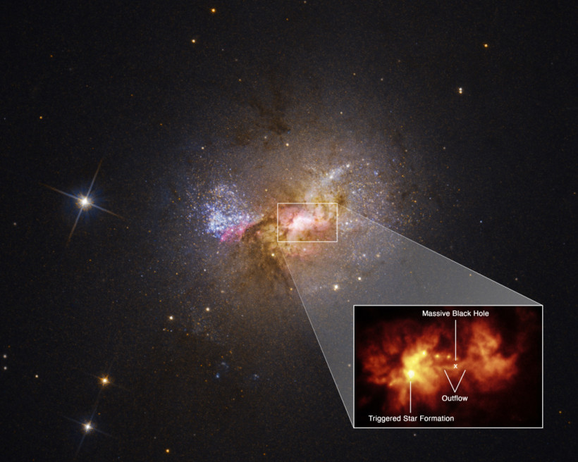 Hubble нашел аномальную черную дыру, которая помогает рождению звезд