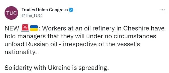 В Великобритании устроили бойкот российской нефти 