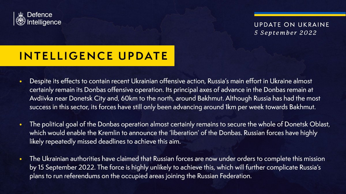 ​Британская разведка озвучила скорость, с которой оккупанты еженедельно продвигаются на Донбассе