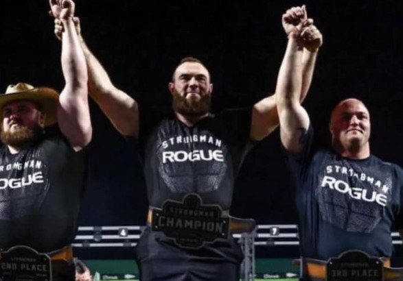 Украинский силач Алексей Новиков победил на престижном турнире стронгменов Rogue Invitational
