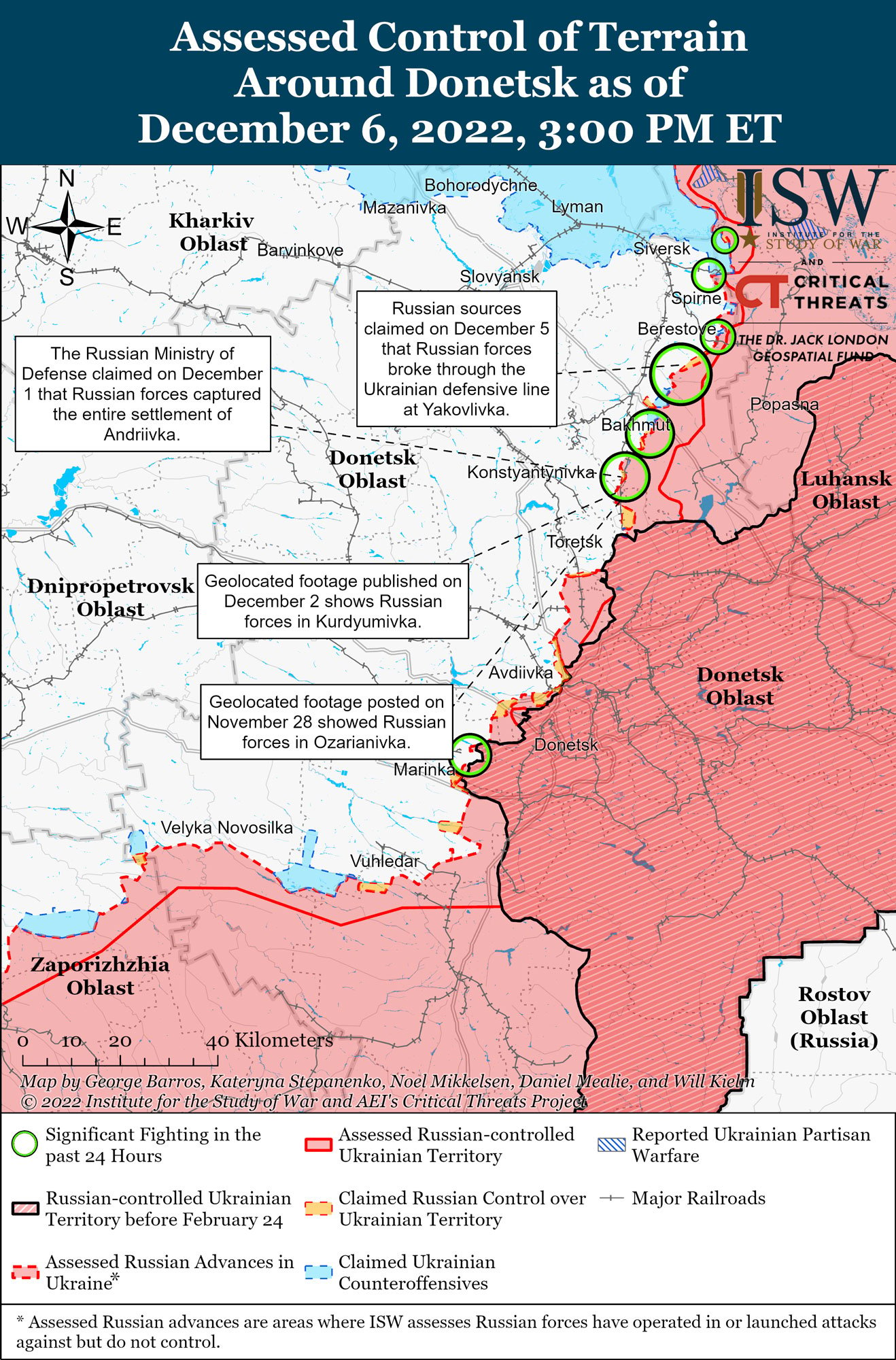 ​Оккупанты пытались вернуть под контроль позиции в районе Сватово: в ISW озвучили ситуацию на фронте