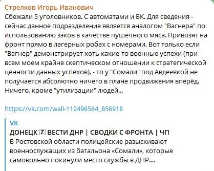 ​Под Ростовом ищут дезертиров "Сомали", Стрелков подтвердил: "Сбежали 5 уголовников с автоматами и БК"