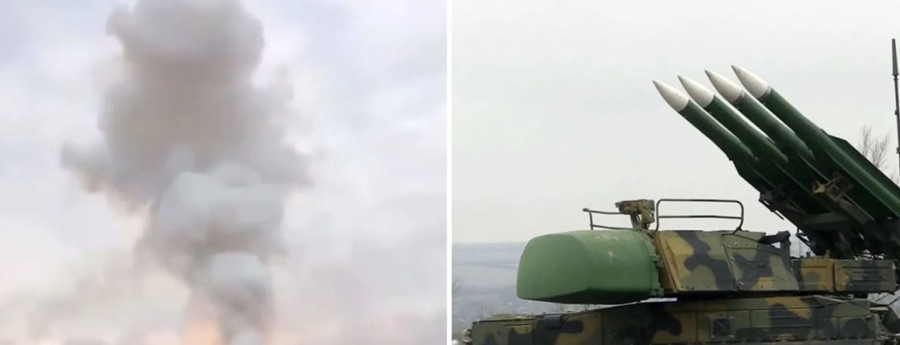 Под Авдеевкой эффектно детонировал комплекс ПВО россиян после прилета дрона
