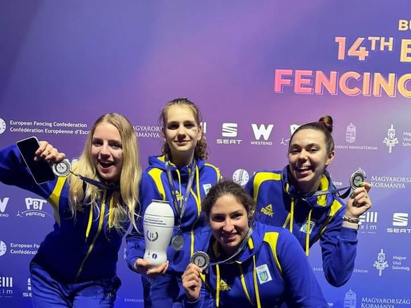 Украинские рапиристки стали серебряными призерами Чемпионата Европы U-23