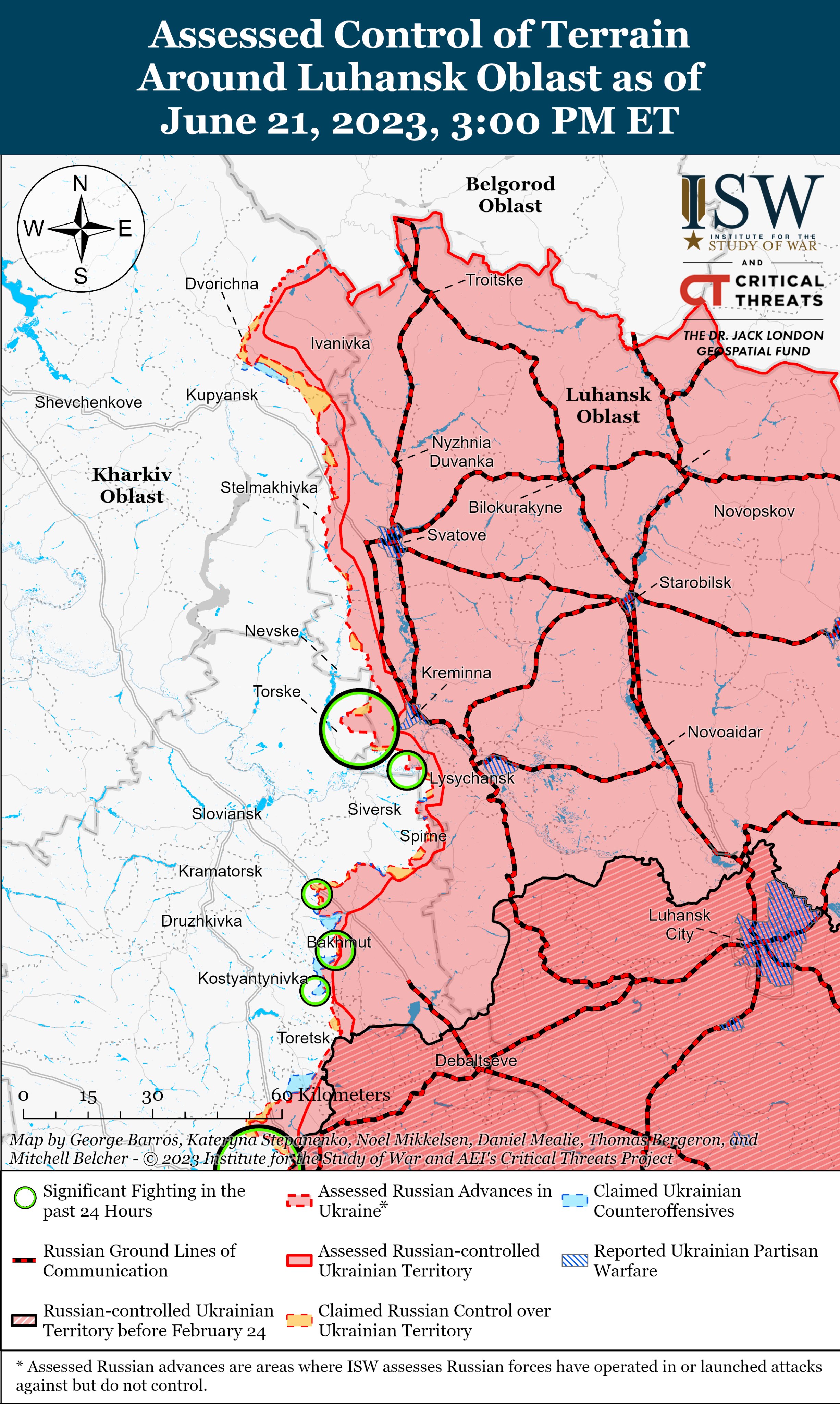 ​ВСУ отразили бронетанковую атаку ВС РФ в районе Спорного: в ISW рассказали о боях на Луганщине