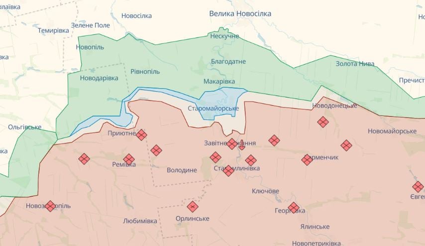 В Донецкой области украинская армия очистила от оккупантов село Урожайное – Маляр