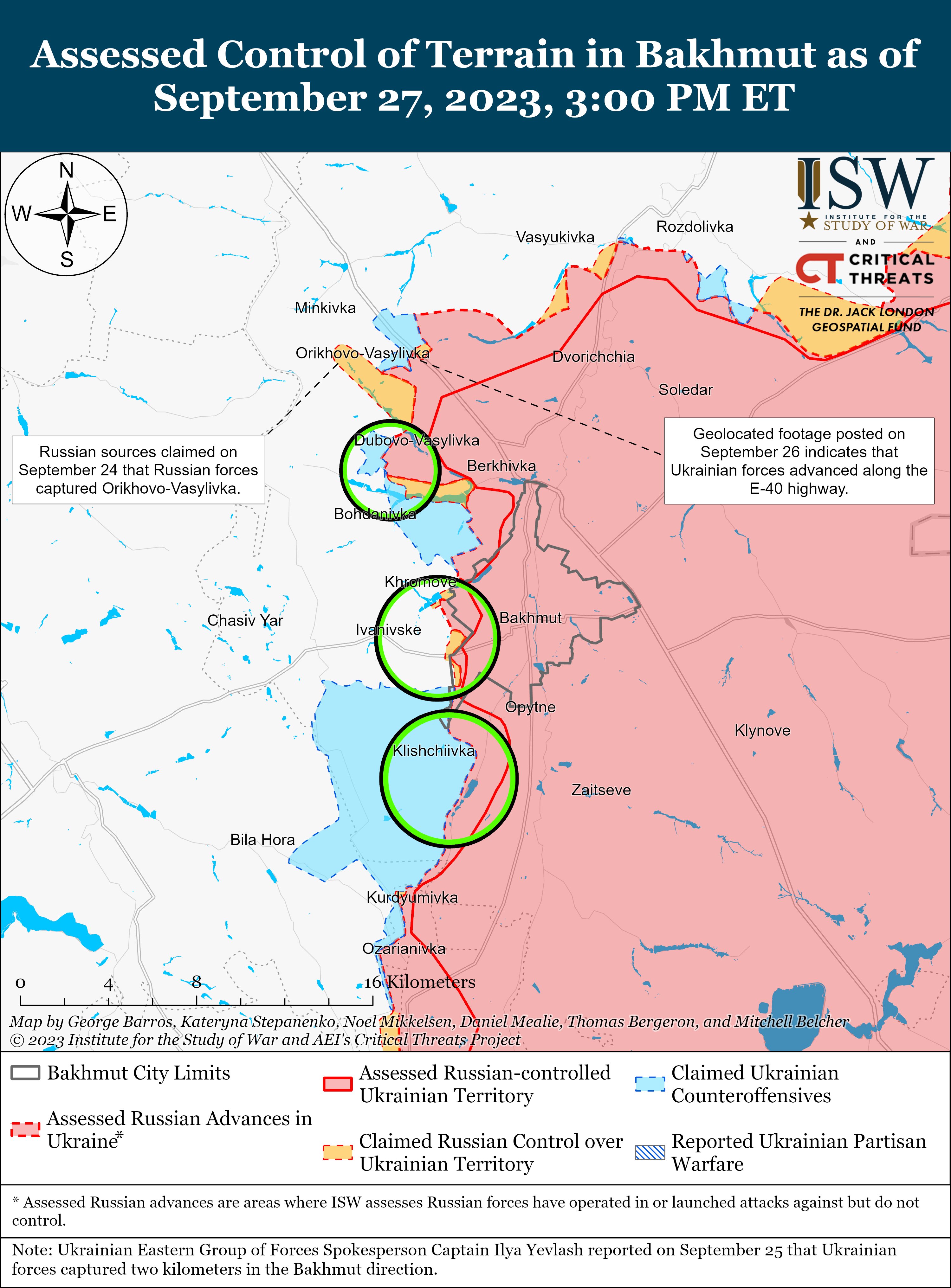 ​Z-каналы уверяют, что ВСУ готовы идти на штурм Бахмута, – в ISW о ситуации на Востоке Украины