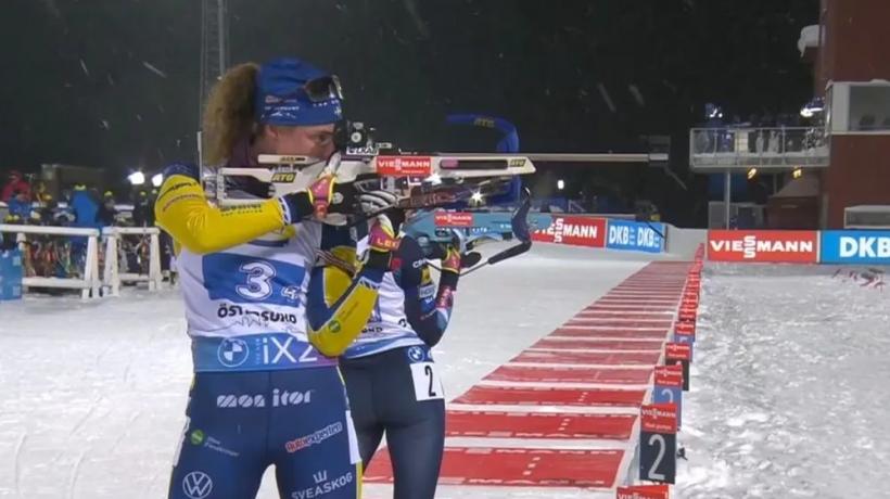 Украинская команда по биатлону финишировала 12-й в женской эстафете на Кубке мира в Швеции