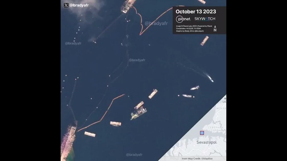 Мощный шторм смыл оборонительные сооружения Севастопольской бухты: спутниковые фото