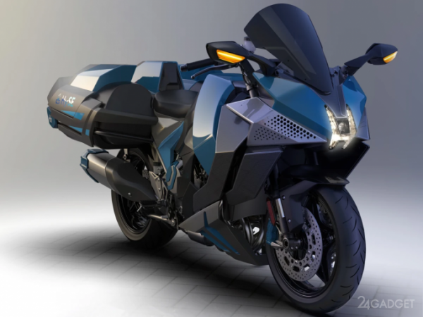 Kawasaki показала дебютный водородный мотоцикл (2 фото)