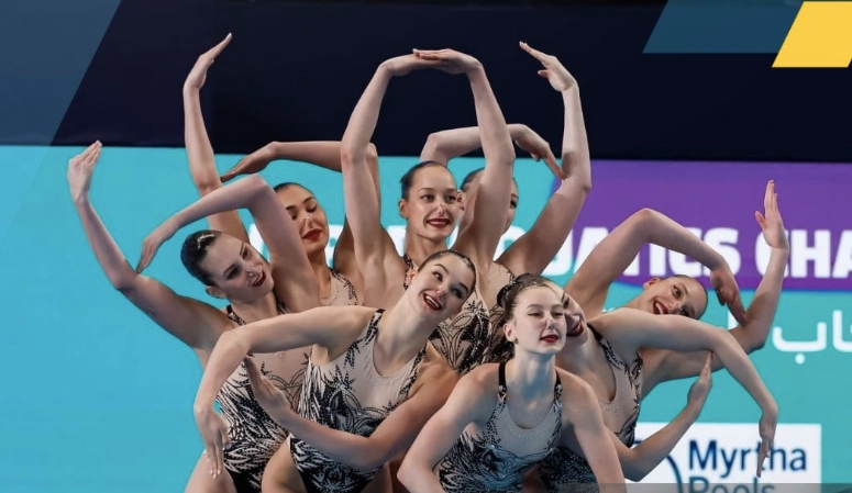 Акробатическая группа приносит Украине первую медаль чемпионата мира по водным видам спорта в Катаре 