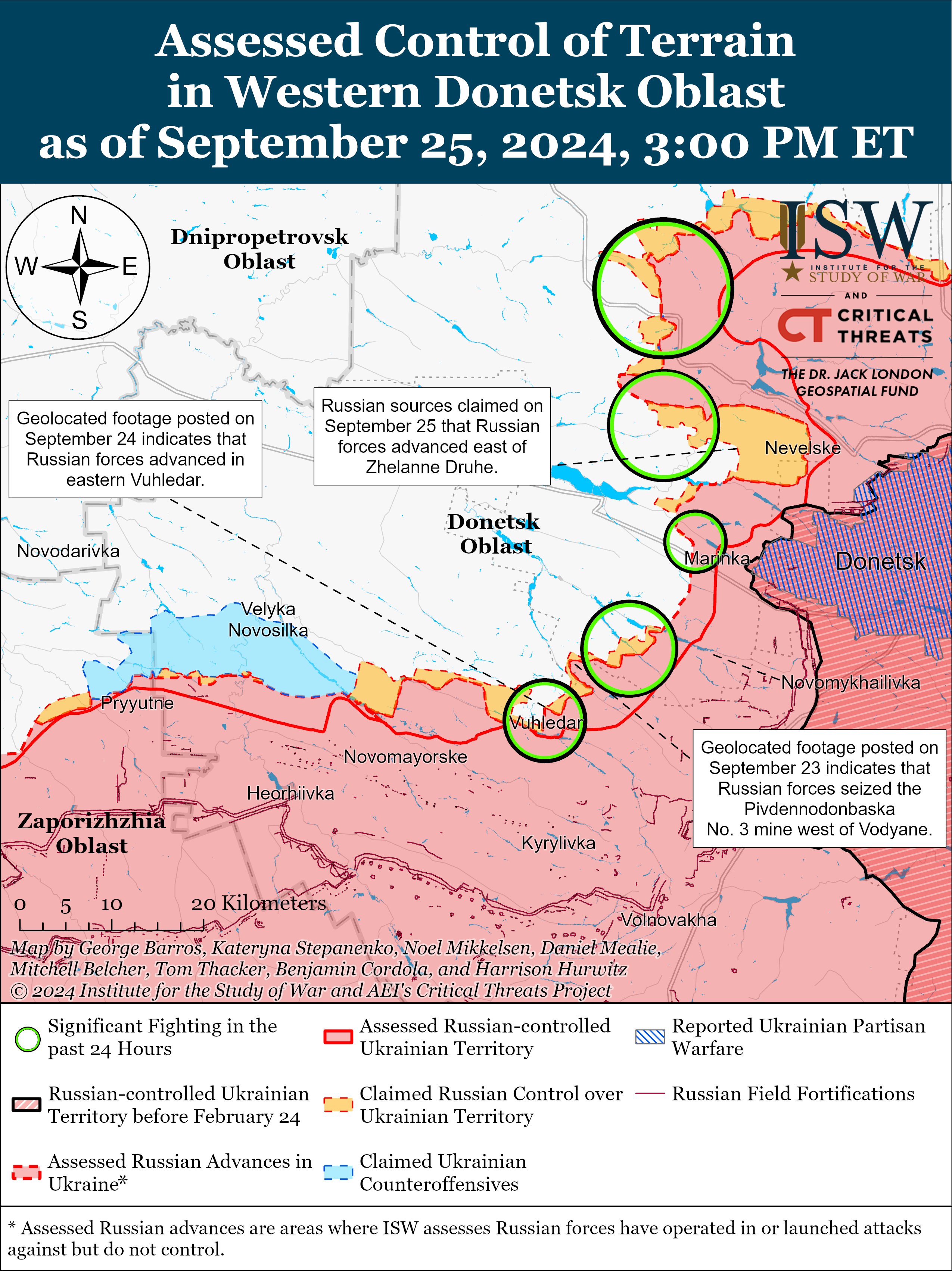 ​Оккупанты атакуют Угледар с трех направлений: в ISW рассказали о боях на востоке города