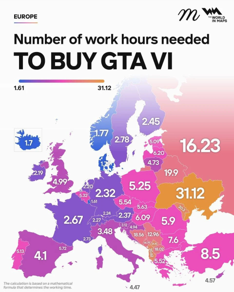 31 час работы ради GTA 6: сколько стоит игра для украинцев