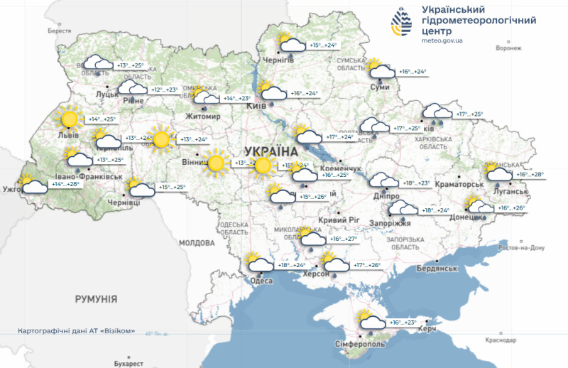 Дожди не собираются покидать Украину: прогноз погоды на неделю (карты)