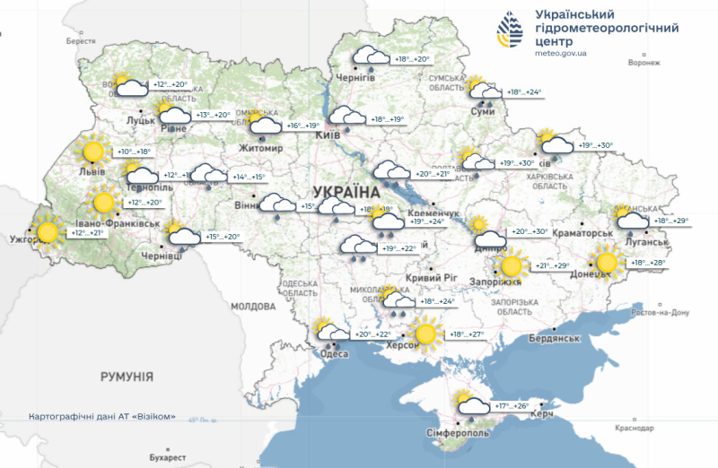 Дожди не собираются покидать Украину: прогноз погоды на неделю (карты)